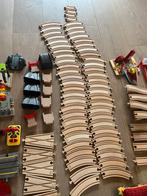 Houten Treinbaan - Veel Accessoires!, Ophalen, Gebruikt, Jongen of Meisje