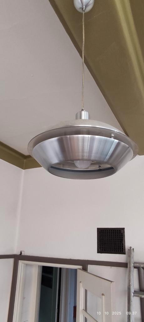 4 Space Age Hanglampen Steinhauer, Huis en Inrichting, Lampen | Hanglampen, Gebruikt, Minder dan 50 cm, Kunststof, Metaal, Ophalen of Verzenden