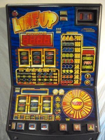 Mooie Line Up gokkast, Verzamelen, Automaten | Gokkasten en Fruitautomaten, Gebruikt, Euro, Met sleutels, Ophalen of Verzenden