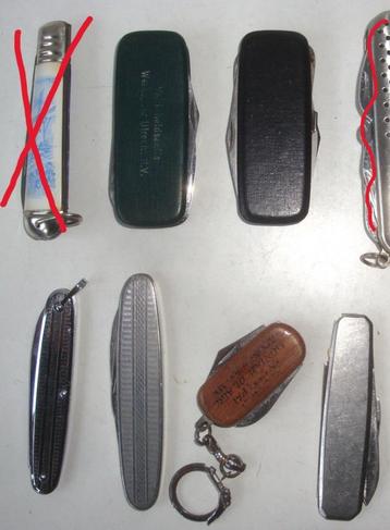 6 kleine zakmesjes, in goede staat beschikbaar voor biedingen