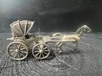 Zilveren rijtuig / koets met paard, Ophalen of Verzenden, Zilver
