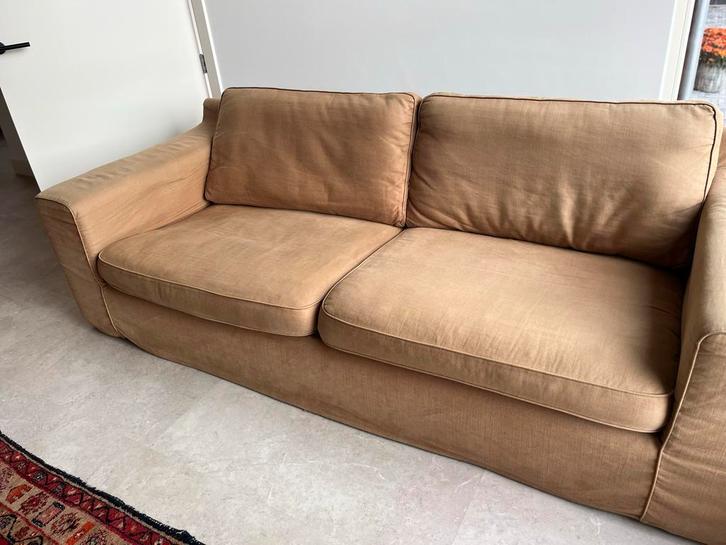 Comfortabele 2.5 zits bank., Huis en Inrichting, Banken | Bankstellen, Gebruikt, Rechte bank, Driepersoons, 200 tot 250 cm, 75 tot 100 cm