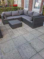 Luxe La Sud Loungeset - Wicker, 5 zitplaatsen, Bank, Ophalen of Verzenden, Zo goed als nieuw
