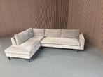 GRATIS LEVERING Ribstof Hoekbank Grijs 285x200 GEREINIGD, 250 tot 300 cm, Ophalen of Verzenden, Zo goed als nieuw, 150 cm of meer