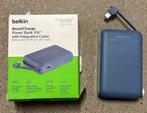 powerbank Belkin Blauw Boostcharge 10 K met kabel, Ophalen of Verzenden, Nieuw