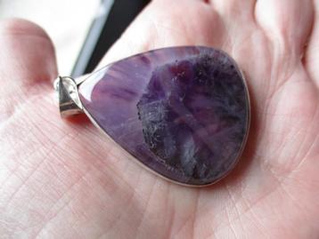 033/ grote amethyst hanger beschikbaar voor biedingen