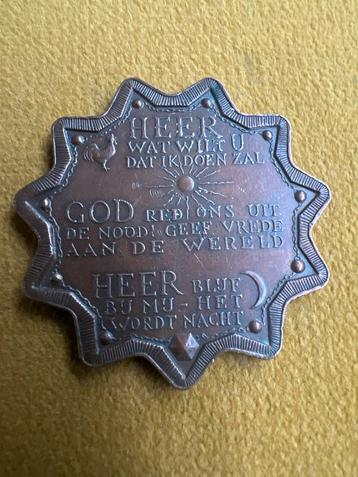 Godspenning 1958  penning/munt relegieus beschikbaar voor biedingen