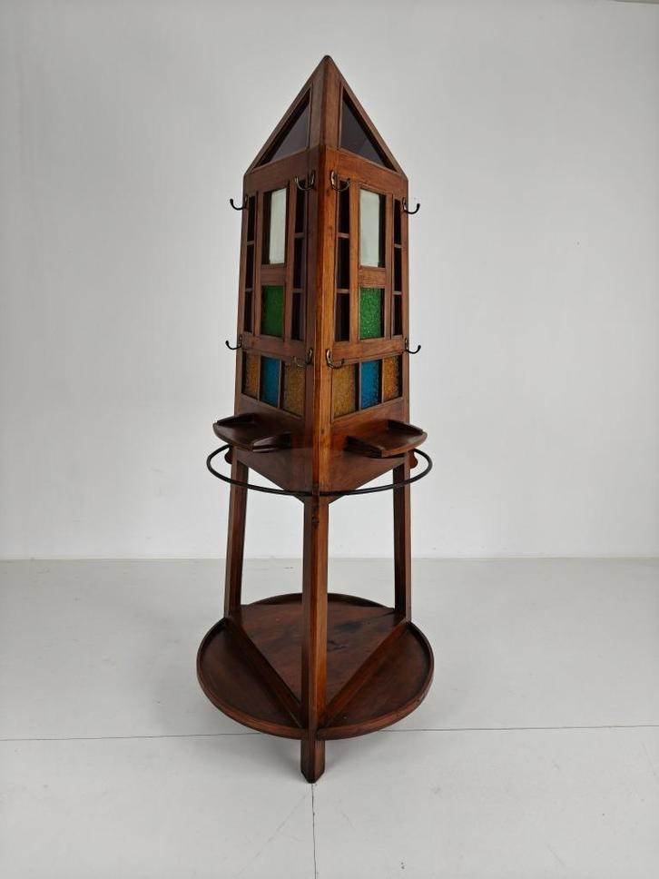 Unieke Eiken Art Deco Kapstok / Paraplubak – ca. 1920, Antiek en Kunst, Antiek | Woonaccessoires, Ophalen