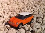 Welly Mini Cooper ORANJE, Ophalen of Verzenden, Zo goed als nieuw, Auto