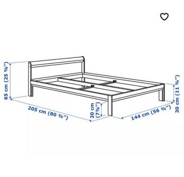 IKEA Slakt 2-persoons bed met matras - afbeelding 12