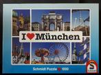 ZGAN puzzel 1000 I love Munchen Duitsland Schmidt 100% compl, Ophalen of Verzenden, 500 t/m 1500 stukjes, Zo goed als nieuw, Legpuzzel