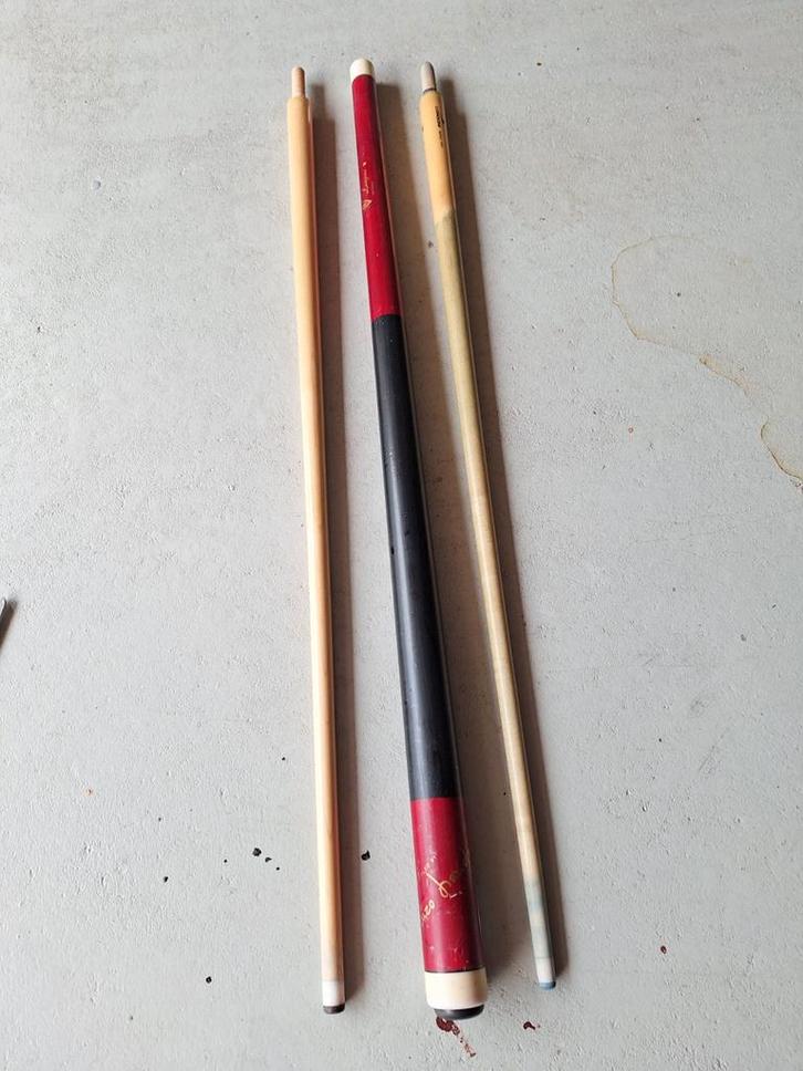 Nette LONGONI MODEL WORLD/C met 2 toppen i.z.g.st., Sport en Fitness, Biljarten en Poolen, Keu of Ballen, Ophalen of Verzenden