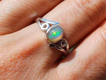 Vanoli 925 zilveren ring Ethiopische opaal maat 18,25 beschikbaar voor biedingen