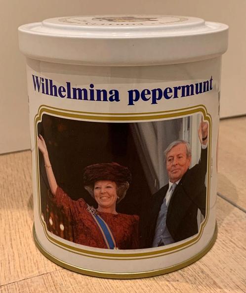 Wilhelmina pepermunt blik, Verzamelen, Blikken, Zo goed als nieuw, Ophalen of Verzenden