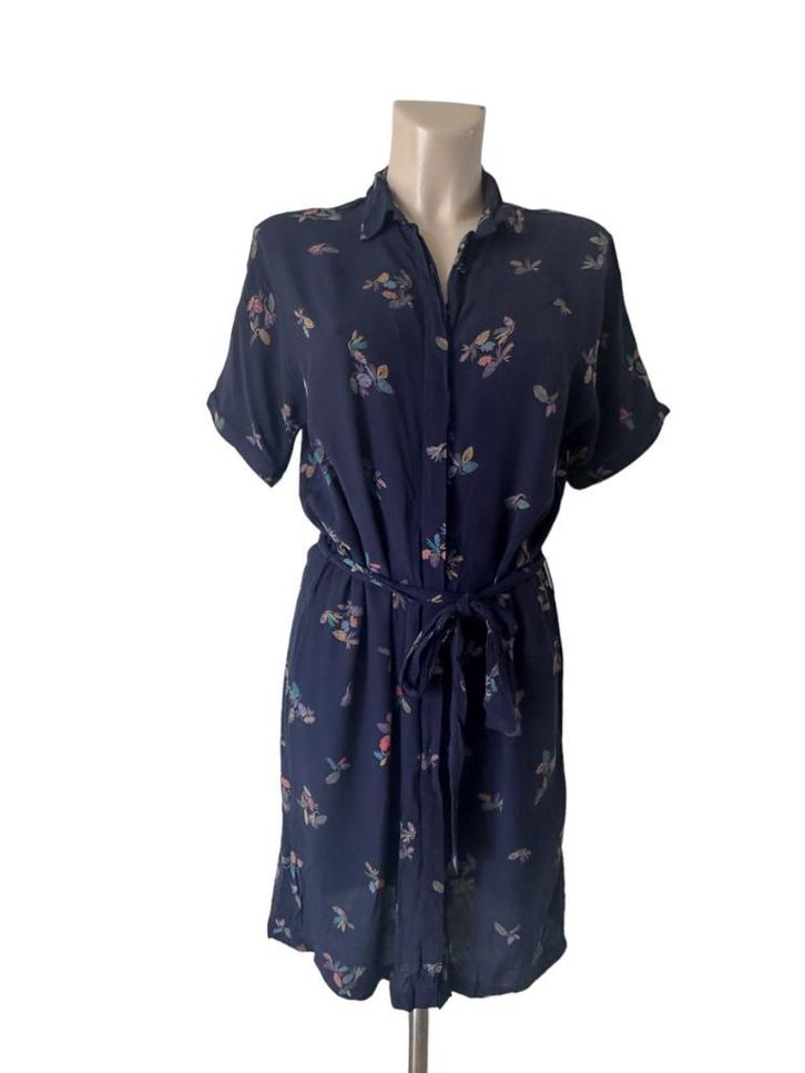 Sessun jurk M, Kleding | Dames, Jurken, Zo goed als nieuw, Maat 42/44 (L), Blauw, Onder de knie, Ophalen of Verzenden