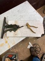 Handzaag vijlklem met zettang ., Antiek en Kunst, Ophalen of Verzenden