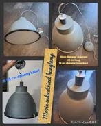 Mooie industriële hanglamp, betongrijs, als nieuw, Ophalen of Verzenden, Zo goed als nieuw, Industriële style, Metaal