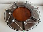 Vintage Deens DIGSMED Teakhout Carrousel Lazy Susan 1964, Ophalen of Verzenden, Zo goed als nieuw, Rond, Hout