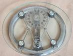 Vintage ovale Personenweegschaal met Glasplaat, Witgoed en Apparatuur, Weegschalen, Ophalen of Verzenden, Gebruikt, Personenweegschaal