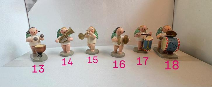 Wendt & Kuhn orkest engeltje bruin staand met bekkens, Antiek en Kunst, Antiek | Overige Antiek, Ophalen