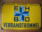 Oud email reclamebord: EHBO verbandtrommel, Ophalen of Verzenden, Gebruikt