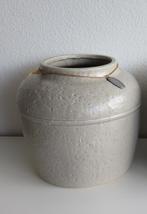 grote beige Riverdale Vienne bloempot 32 cm, Rond, Binnen, Zo goed als nieuw, Minder dan 40 cm