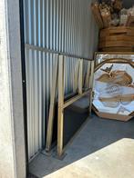 Twee schutting met glas, Tuin en Terras, Schuttingen, Ophalen of Verzenden, Zo goed als nieuw, Minder dan 3 meter