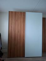 Mercato linnenkast walnoot met glasdeur - 180cm breed, Huis en Inrichting, Ophalen, Met deur(en), Glas, 150 tot 200 cm