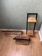 Mangohouten wandplanken, Ophalen, Zo goed als nieuw