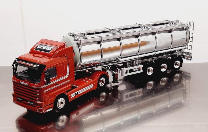 WSI Scania 143m Streamline / Tankoplegger, Hobby en Vrije tijd, Modelauto's | 1:50, Nieuw, Bus of Vrachtwagen, Wsi, Ophalen of Verzenden