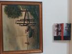 Schilderij met boekje van pontje van boven hardinxveld, Ophalen