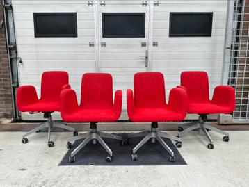 IKEA PATRIK bureaustoelen Rood | 4 stuks beschikbaar voor biedingen