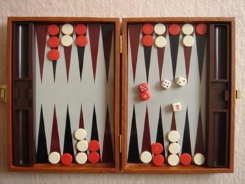LEUK: Magnetische DeLuxe REIS Backgammon in koffer beschikbaar voor biedingen