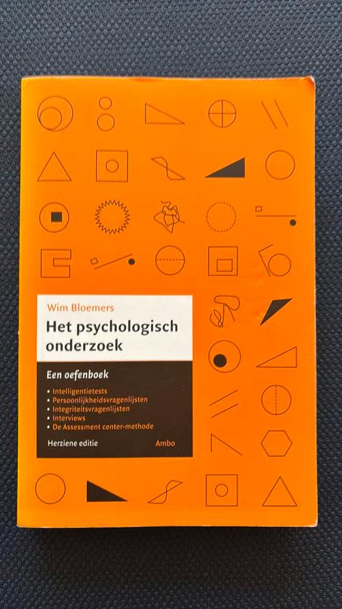 Wim Bloemers - Het psychologisch onderzoek, Boeken, Psychologie, Zo goed als nieuw, Ophalen of Verzenden