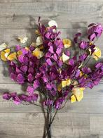 3x Silk-Ka zijdebloemen Ginkgo paars en geel, Huis en Inrichting, Woonaccessoires | Kunstplanten en Kunstbloemen, Ophalen of Verzenden