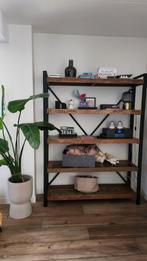 Industriële Boekenkast Giga Meubels, Huis en Inrichting, Kasten | Boekenkasten, Ophalen, Met plank(en), 100 tot 150 cm, Zo goed als nieuw