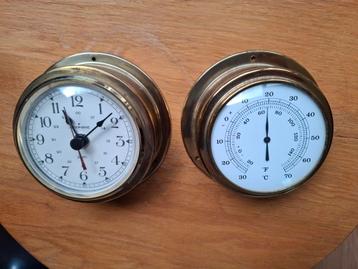 Junghans klok ( scheepsklok ) en barometer beschikbaar voor biedingen