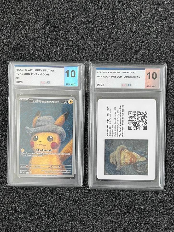 Pokémon UGS 10 Pikachu van Gogh met UGS 10 insert card, Hobby en Vrije tijd, Verzamelkaartspellen | Pokémon, Zo goed als nieuw