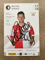 Feyenoord spelerskaart Kramer met handtekening, Verzamelen, Ophalen of Verzenden, Zo goed als nieuw, Feyenoord, Spelerskaart