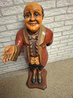 Antiek Houten Beeld van Gentleman, Antiek en Kunst, Kunst | Beelden en Houtsnijwerken, Ophalen of Verzenden