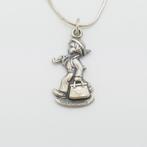 Zilveren collier met Hummel hanger, Met hanger, Gebruikt, Verzenden, Nvt