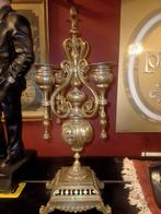 Antieke kandelaars met 4 armen, Ophalen, Koper of Brons