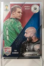 Manuel Neuer/Tim Howard - WK 2014 Panini Prizm, Ophalen of Verzenden, Zo goed als nieuw, Overige sporten, Spelerskaart