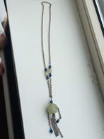 Antieke chinese zilveren ketting. Hetian jade, Antiek en Kunst, Ophalen of Verzenden