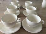 6 cappucino kop en schotels Wedgwood Edme.Wedgwood servies, Ophalen of Verzenden, Zo goed als nieuw, Wedgwood, Kop(pen) en/of Schotel(s)