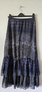 blauw maxi rok van la fee maraboutee maat 38 (9525), Kleding | Dames, Rokken, Verzenden, Maat 38/40 (M), Blauw, Onder de knie