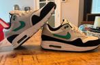 Nike Air Max 1 groen wit zwart maat 38,5, Kleding | Dames, Schoenen, Ophalen of Verzenden, Zo goed als nieuw, Groen, Sneakers of Gympen