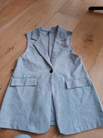 Grijze mouwloze colbert gilet - Maat M, Kleding | Dames, Bodywarmers, Maat 38/40 (M), Grijs, Gedragen, Ladies Fashion