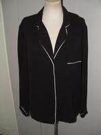 Flore blouse maat XL = maat 42/44 zwart met witte bies, Zwart, Maat 42/44 (L), Ophalen of Verzenden, Zo goed als nieuw