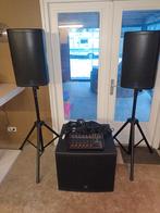 Complete professionele PA set, Ophalen, Zo goed als nieuw, Audio